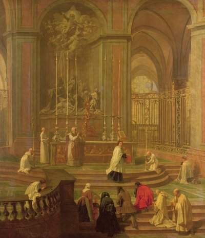 The Mass of Canon Antoine de La Porte or, The Altar of Notre Dame, 1708-10 by Jean Baptiste Jouvenet